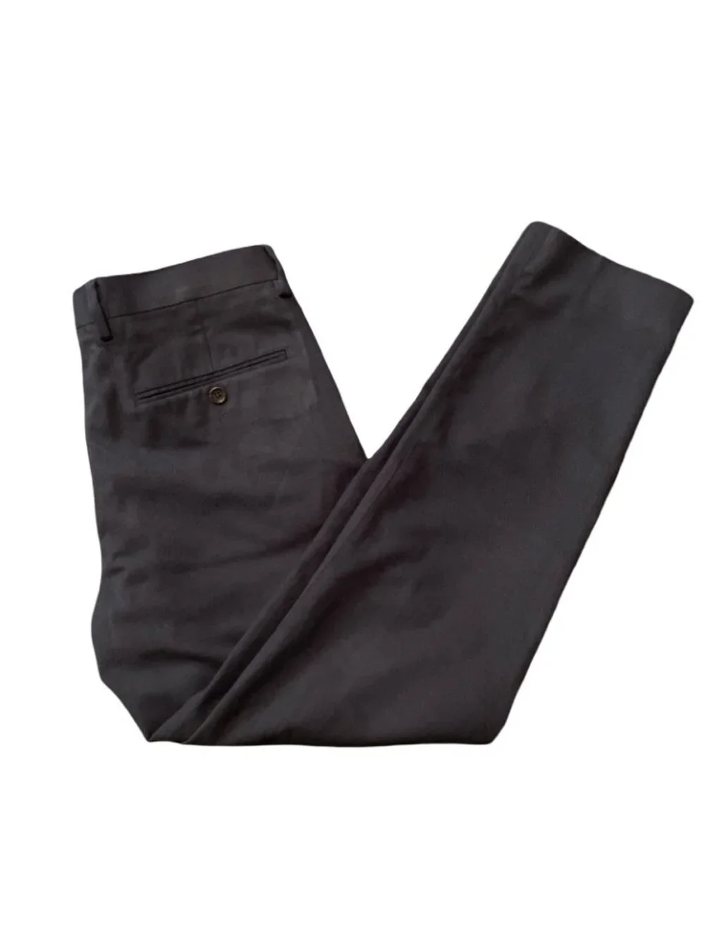 J. Crew Mens 30 x 30 (30x28) Ludlow Slim Wool Blend Dress Pants Navy Blue Solid